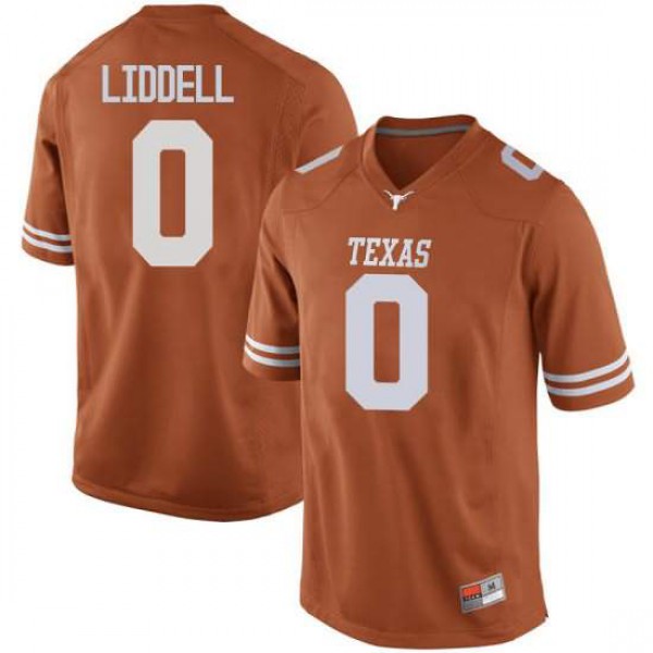 Men University of Texas #0 Gerald Liddell Replica Stitch Jersey Orange